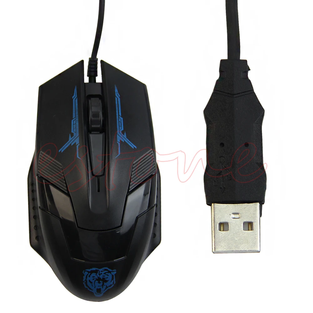 

USB Wired X5 3D Optical Practical Gaming Game Mouse Mice 1600 DPI For Laptop PC Drop Shipping Support