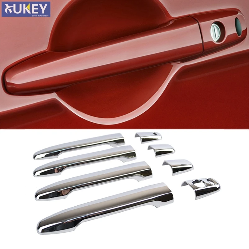 Car Cap Molding For Mitsubishi Outlander 2008-2017 Chrome Door Handle Cover Trim