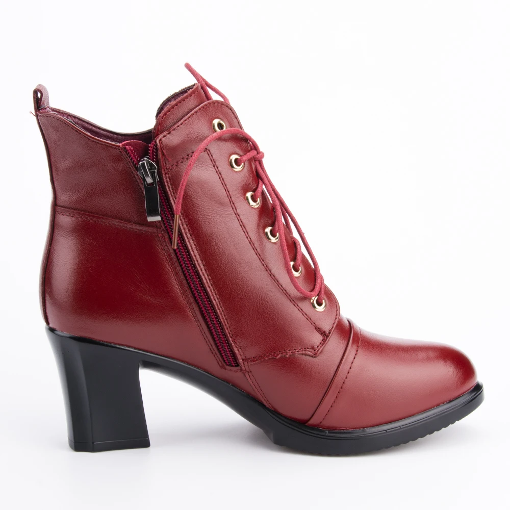 Ylqp/; женская модная повседневная обувь из натуральной кожи; женские ботильоны на платформе; сезон осень-зима; женские ботинки на высоком каблуке со шнуровкой