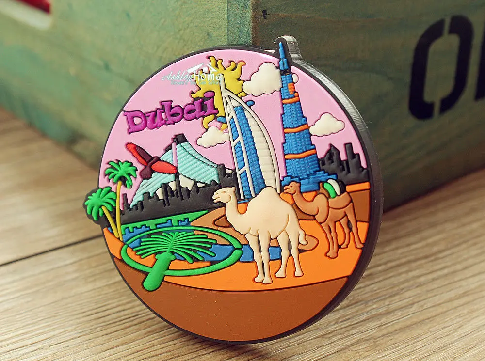 ОАЭ Дубай туристический сувенир резиновый магнит по всему миру идея подарка