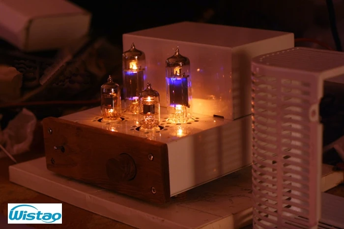 IWISTAO HIFI мини трубчатый Усилитель 2x3 Вт Класс А односторонний 6J1 предусилитель 6P1