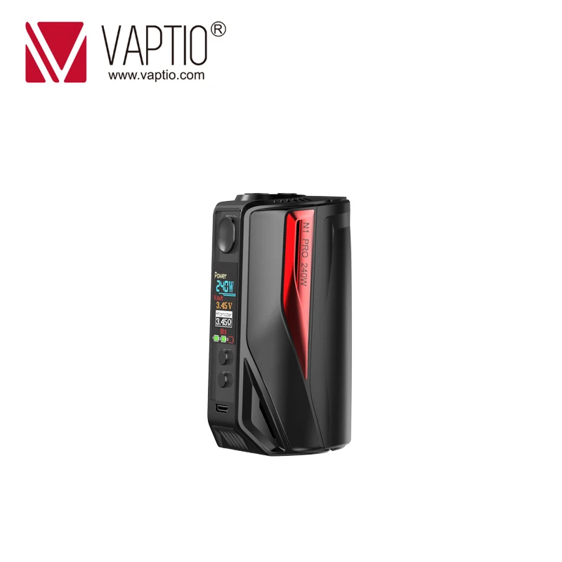 Электронная сигарета Vaptio 240 Вт коробка мод N1 Pro дисплей встроенный внешний 2/3*18650