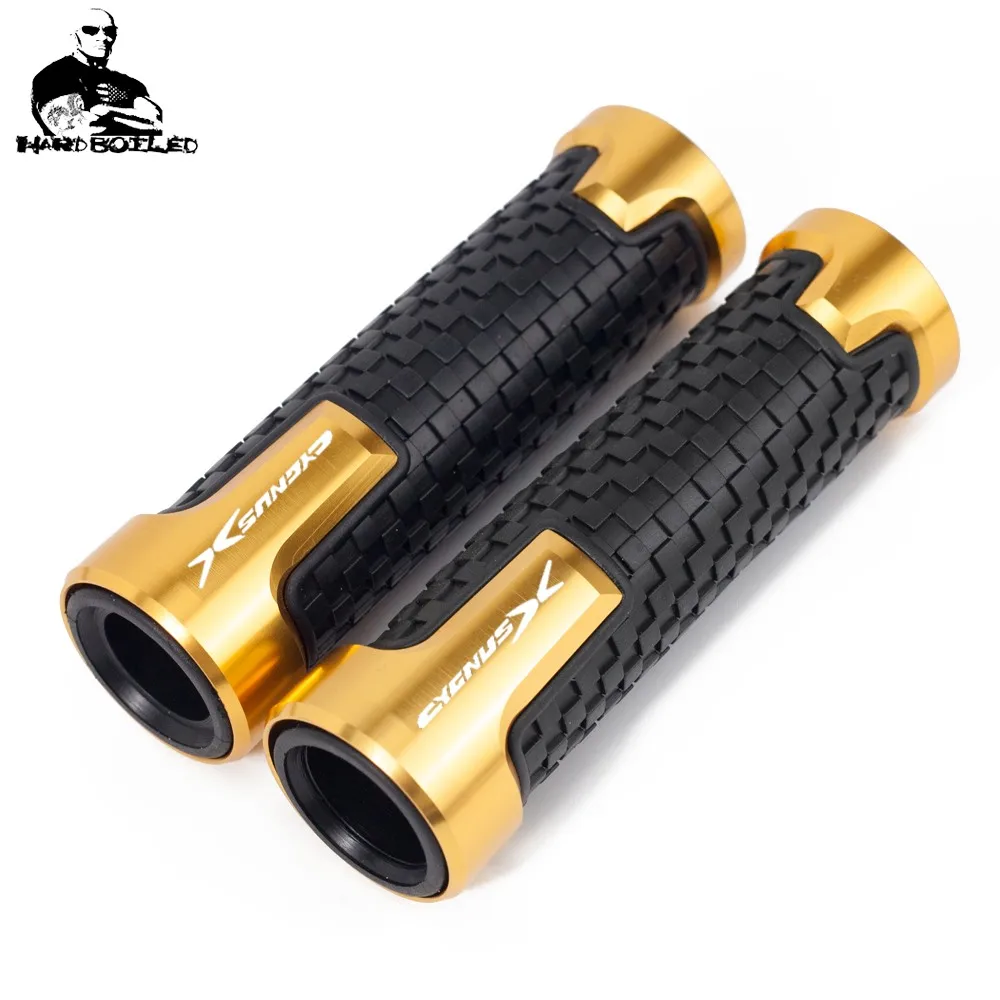 Motorcycle Hand Grips 78 22mm CNC Aluminum Rubber Gel Handle Grip For YAMAHA CYGNUSX 125 CYGNUS X 125 SMAX 155 BWS R 125 (3)_Jc