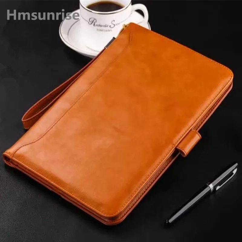 

Hmsunrise Ultra Thin Folio Leather Case For Apple iPad 9.7 2017 A1822 A1823 Tablet Flip Stand Smart Cover Storage Bag Hand Hold
