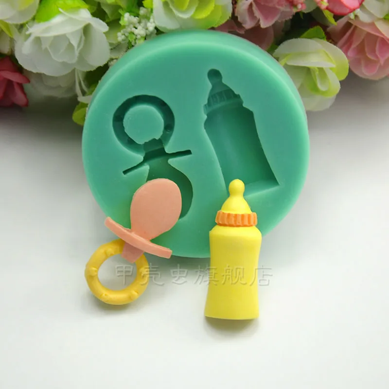 1 шт. детская силиконовая форма для бутылки с соской|cake decorating tools|decorating toolscupcake moulds |