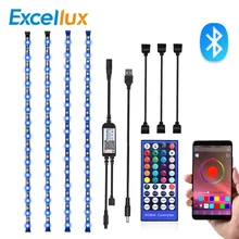 Светодиодная лента светильник RGBW RGBWW USB Светодиодная лента ИК-пульт дистанционного управления, Bluetooth управление 5050 гибкая светодиодная лента Водонепроницаемая настольная ПК ТВ ПОДСВЕТКА