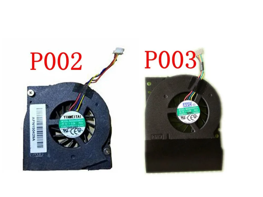 Вентилятор для процессора ноутбука AVC BAAA0508R5H P002 P003 DC5V