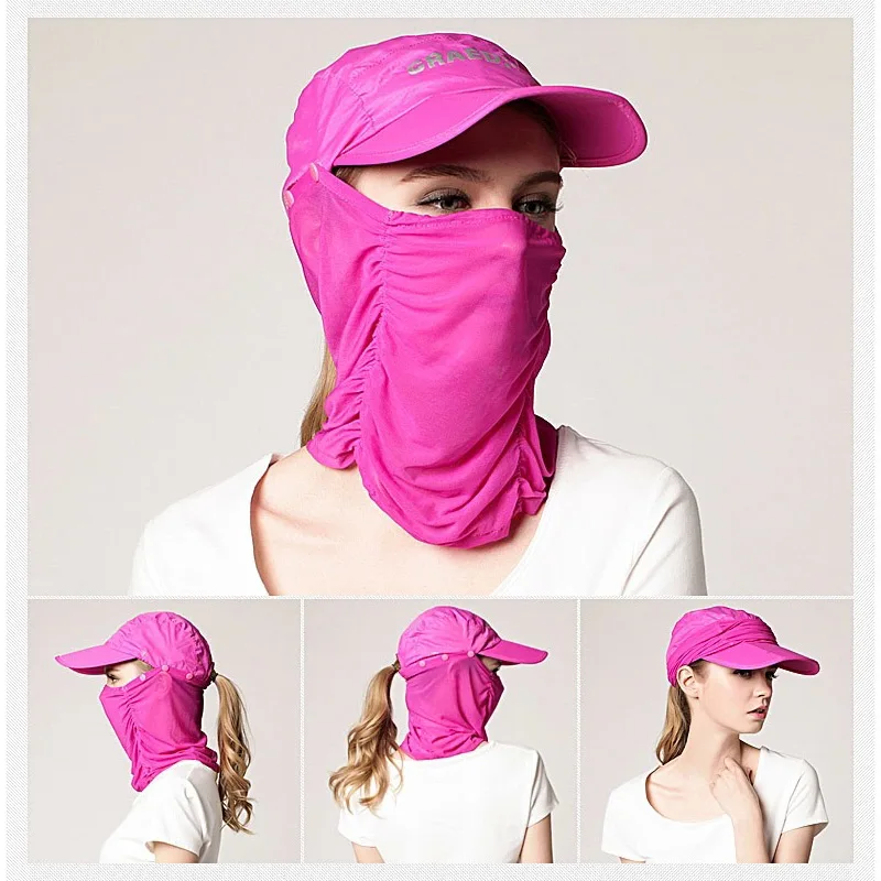 Outdoor Sport Hiking Camping Cap Sun Hat UV Protection Face Neck Cover