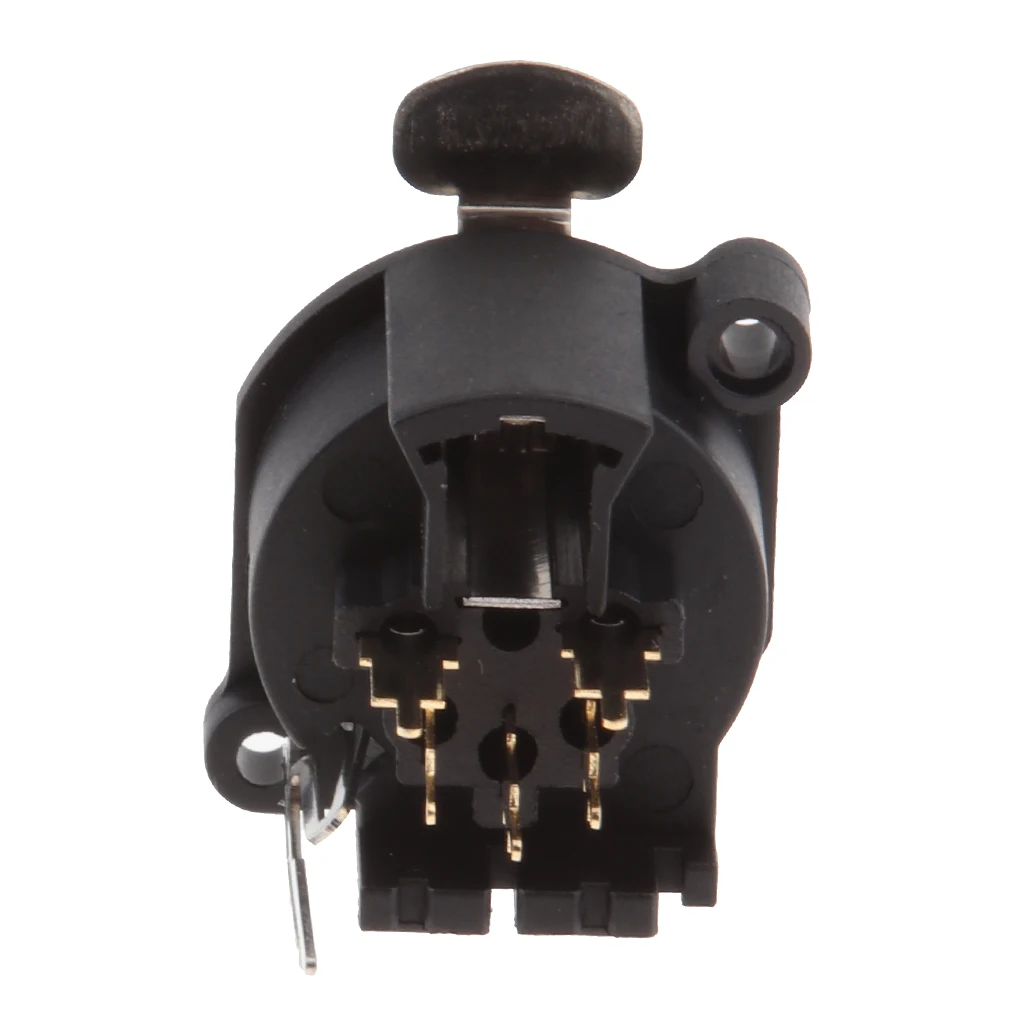 5 Pin Female XLR Chassis Mounted Socket Panel For DMX Intercom Headset  5Pin XLR Female Chassis PCB Panel Socket