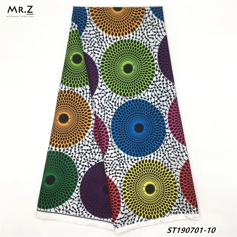 

Mr.Z Imitated Silk Wax Fabric New Arrival Nigerian Satin Silk Print Wax Fabric High Quality African Print Fabric For Dress