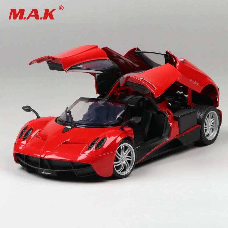 Детские литые игрушки, машинки, 1:18, масштаб 1/18, сплав, 1/18, масштаб, Pagani, литье под давлением, красный цвет, Гоночная машина, модель, игрушки, коллекция, подарок