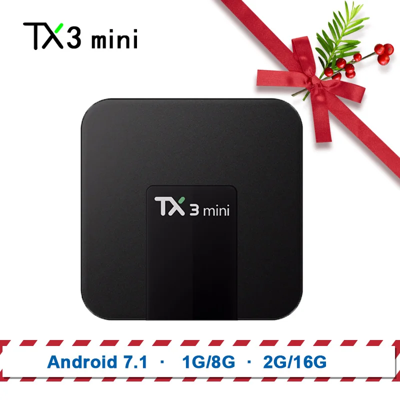 

Tanix TX3 Mini TV Box Smart Set Top Box Android 7.1 1G8G 2G16G Amlogic S905W 2.4GHz WiFi Support 4K Media Player HDMI 2.0