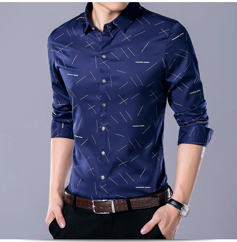 2022 Social Long Sleeve, Slim Fit Shirts-3