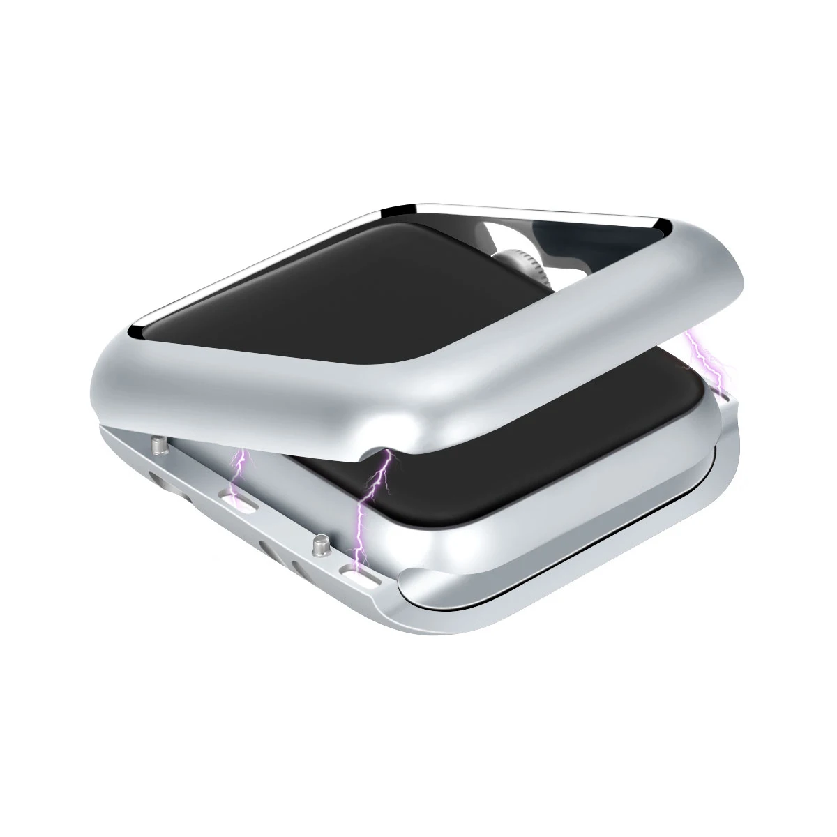 Чехол для Apple Watch Series 5 4 44 мм 40 чехол со встроенным магнитом и алюминиевой