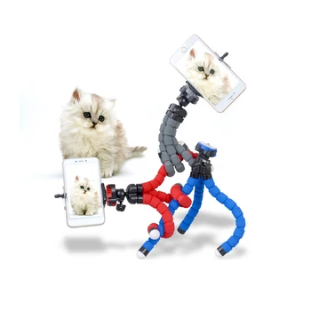 

Mini Octopus Adjustable Flexible Phone Tripod Stand with 1/4" Screw Quick Release Plate for Smart Phones Digital Cameras