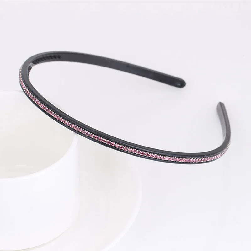 Fashion Plastic Solid Crystal Pearl Headband Hairband For Women Lady Hair Hoop Hair Accessories Headwear