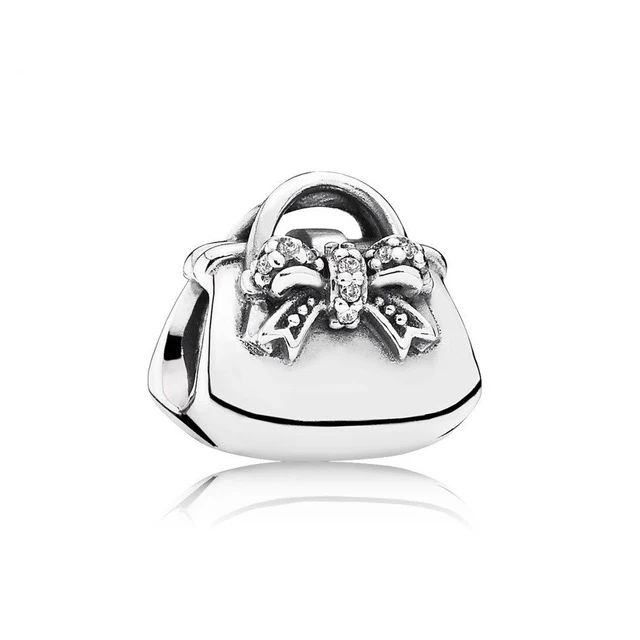 

SIENTO 100% 925 Sterling Silver 1:1 Authentic 791534CZ Sparkling Handbag Bracelet Original Women Jewelry
