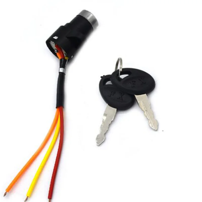 Top Universal Motorcycle Motorbike Electric Bicycle Ignition on/off Key Switch Power battery Lock For Electric Bike Electric Scooter 0