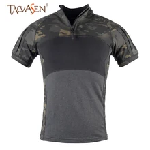 TACVASEN тактическая армейская футболка для мужчин треккинг Пешие прогулки футболка одежда для кемпинга быстросохнущие рубашки мужская камуфляжная футболка для охоты