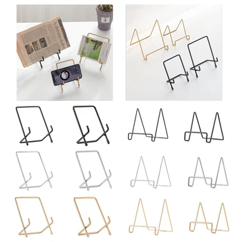 

1pcs Metal Iron Desktop Desk Storage Holder Cell Phone Stand Holder Table Dispaly Rack For Books Newapaper ,Files