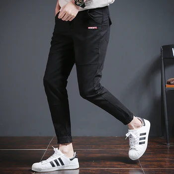 

Summer new Casual Pants men Korean version trend handsome pants streetwear 2019