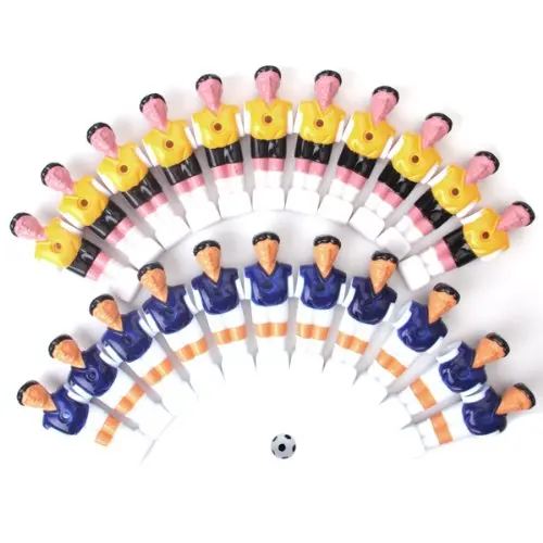 22pcs font b Football b font Man Table Guys Man Soccer Player Part Yellow Royal Blue