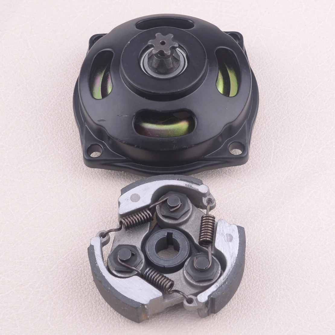 

CITALL Motorcycle 6T Metal Engine Clutch Drum Pad Bell Housing Gear Box Kit Fit For 47cc 49cc Pocket Dirt Bike ATV Mini Quad
