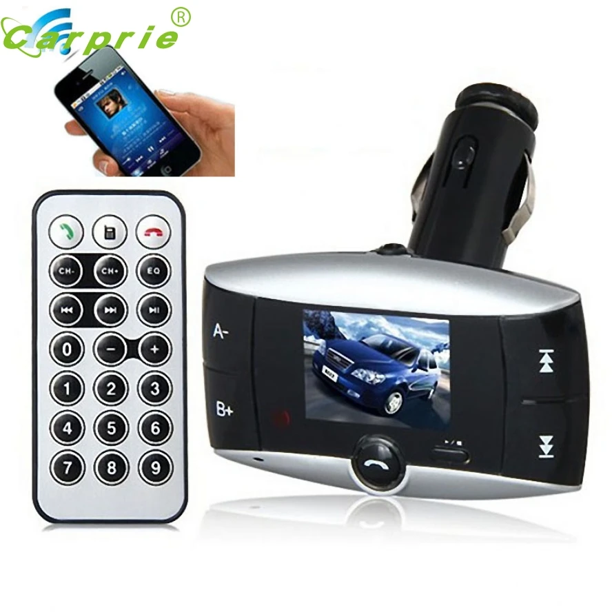 

Car Kit FM Transmitter Bluetooth Modulator Wireless MP3 Player USB SD Remote M27