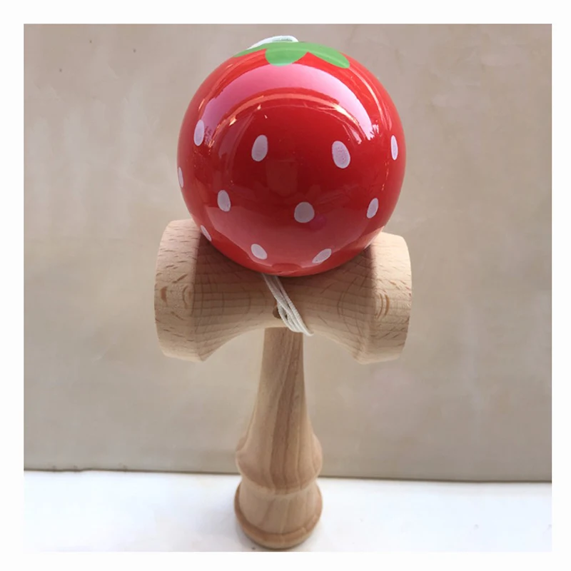 Клубничное животное Kendama шарики деревянные жонглирование умелые профессиональные спортивные игрушки для детей и взрослых