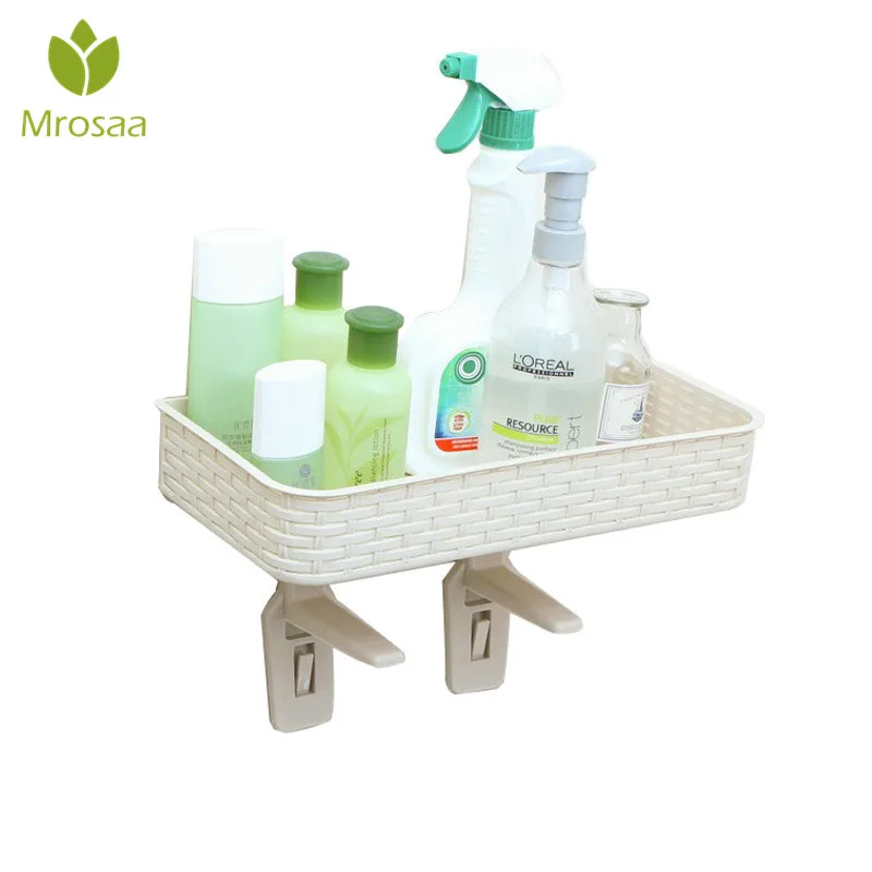 

Best Deals Double-layer Rattan Nail-free Storage Rack Toilet Cover Bathroom Shelf Towel Tissue Shampoo Basket Holder Bracket