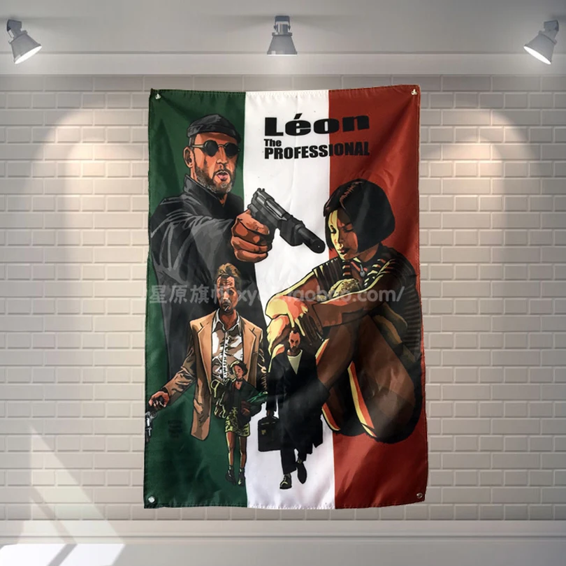 Leon-The Professional классический логотип кинокоманды тканевый плакат баннеры
