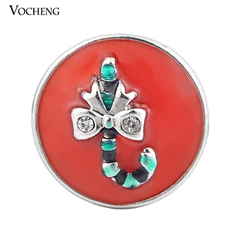 

Vocheng Snap Charms 18mm Inlay Crystal Christmas Button Vn-869