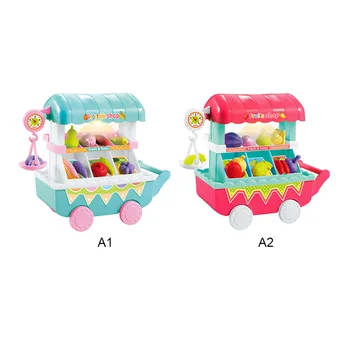 

Simulation Small Carts Girl Mini Vegetables Fruits Shop Supermarket Children 's Toys Playing Home Baby Toys