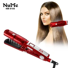 Пара Выпрямитель для Волос инфракрасный пара щипцов для завивки Керамика для завивки волос ЖК-дисплей Дисплей инструмент для укладки профессиональный выпрямитель