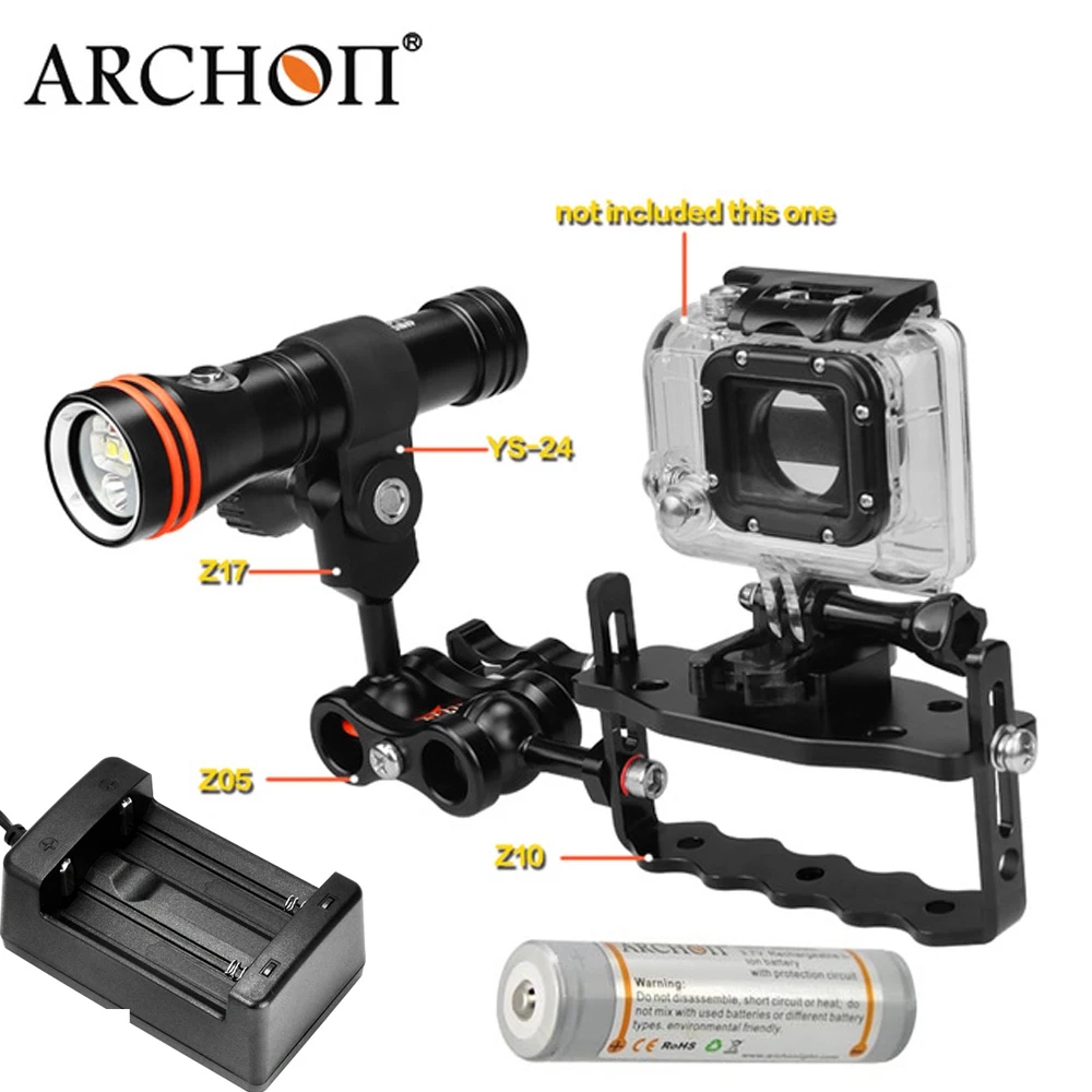 Комплект ARCHON D15VP для дайвинга: + YS mount 24 шаровой шарнир Z17 зажим с двойным
