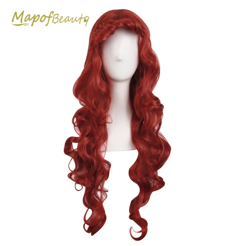 Long Wavy Natural Cosplay Wigs For Women 32" Heat Resistant Synthetic
