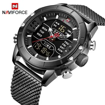 

NAVIFORCE Top Luxury Men Watches Military Sports Watch Men Fashion Casual Full Steel Waterproof Quartz Watch Relogio Masculino