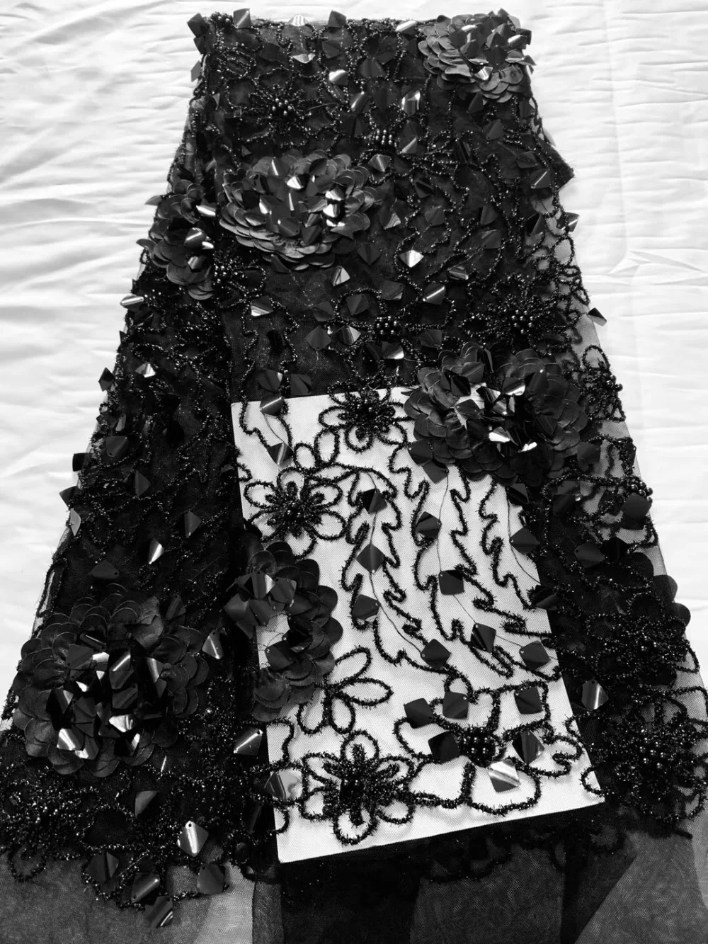 Африканская кружевная ткань высокое качество кружевная ткань с блестками французская нигерийская кружевная ткань с бисером 3d Вышивка Свадебное кружево
