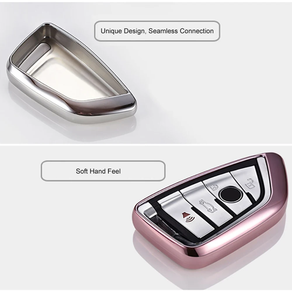 

NEW keyring TPU Car Key Protection Case Cover Smart Remote Key Shell For BMW X5 X6 Blade Sieries Protect Key Case