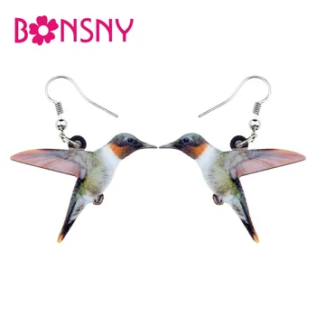 

Bonsny Acrylic Flying Bird Earrings Big Long Dangle Drop Unique Animal Jewelry For Women Girls Teens Gift Accessories Wholesale