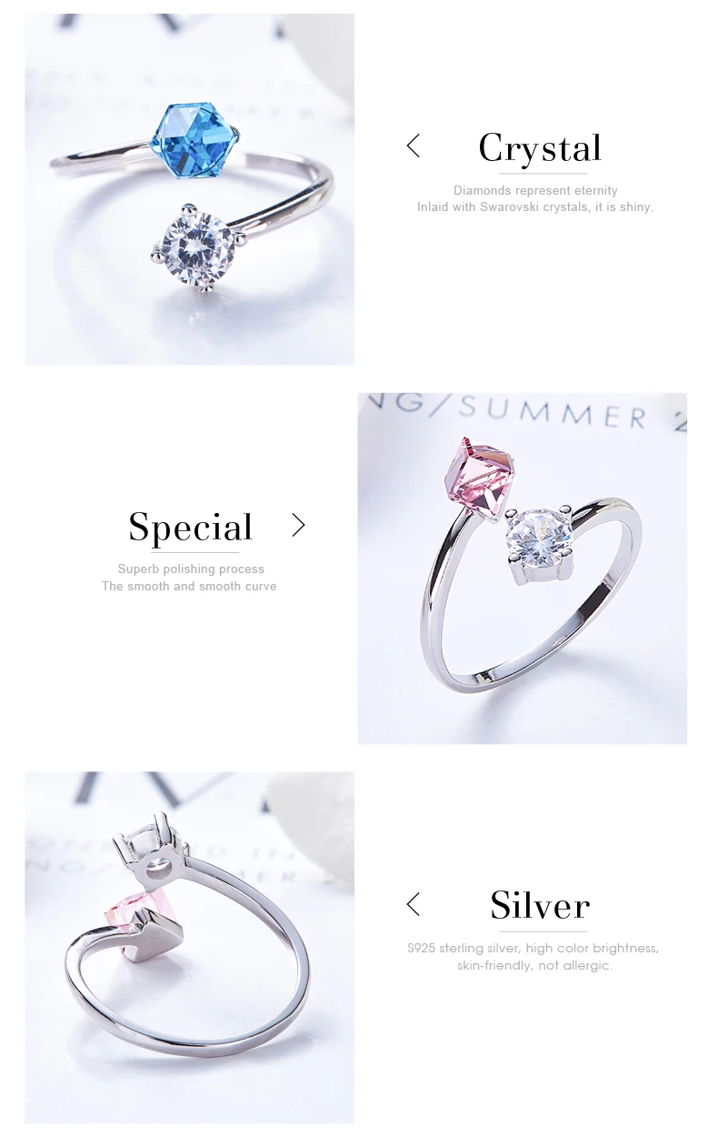 Swarovski Cube Crystals Rings (5)