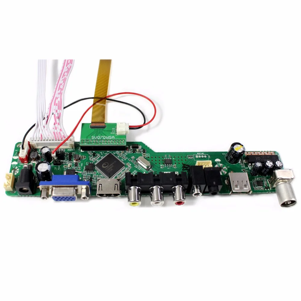 TV PC HD MI CVBS RF USB аудио ЖК контроллер платы 7 &quot1024x600 HV070WSA 100 LCD|lcd controller board|lcd controllerlcd lcd |