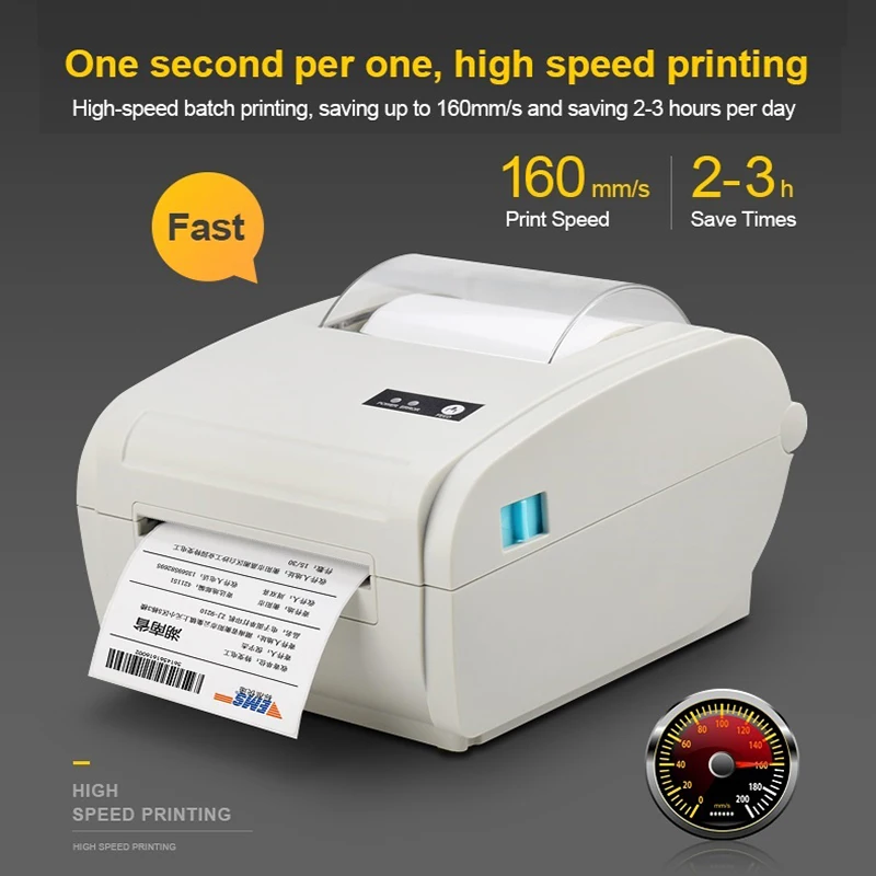 Ceny 110mm do tworzenia etykiet kodów kreskowych komórkowym bluetooth zdjęcie naklejki otrzymaniu wysyłka termiczna drukarka fotograficzna z nadrukiem prędkość 160mm s