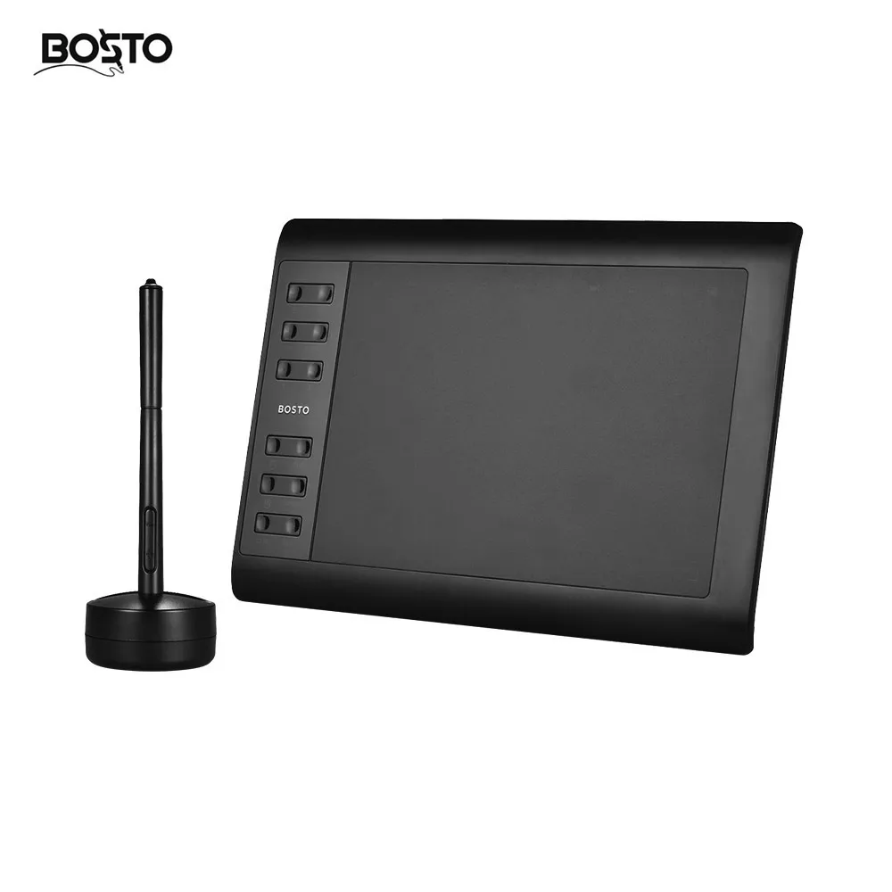 Bosto 1060 плюс цифровой графический рисунок анимационный планшет 10 ''* 6'' рабочая зона 8192 уровень чувствительности к давлению