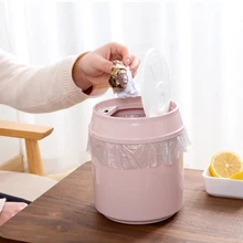 Мини корзина для мусора с крышкой мусорный ящик мусорное ведро