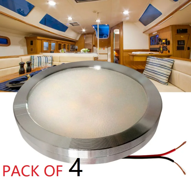 Us 19 36 49 Off 4pcs Cool White 12v Dc Led Under Cabinet Lights Aluminum Cover Caravan Rv Interior Lighting Roof Kitchen Wine Cabinet Lamps In