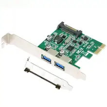 PCI Express font b Card b font x1 with USB 3 0 Type A 2 Ports