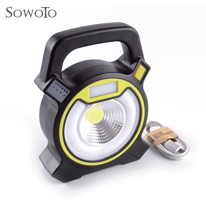 

Portable Flood Light Powerful Waterproof Rechargeable LED Flashlight Camping Fishing Working Torch Flash Lamp Light Floodlight