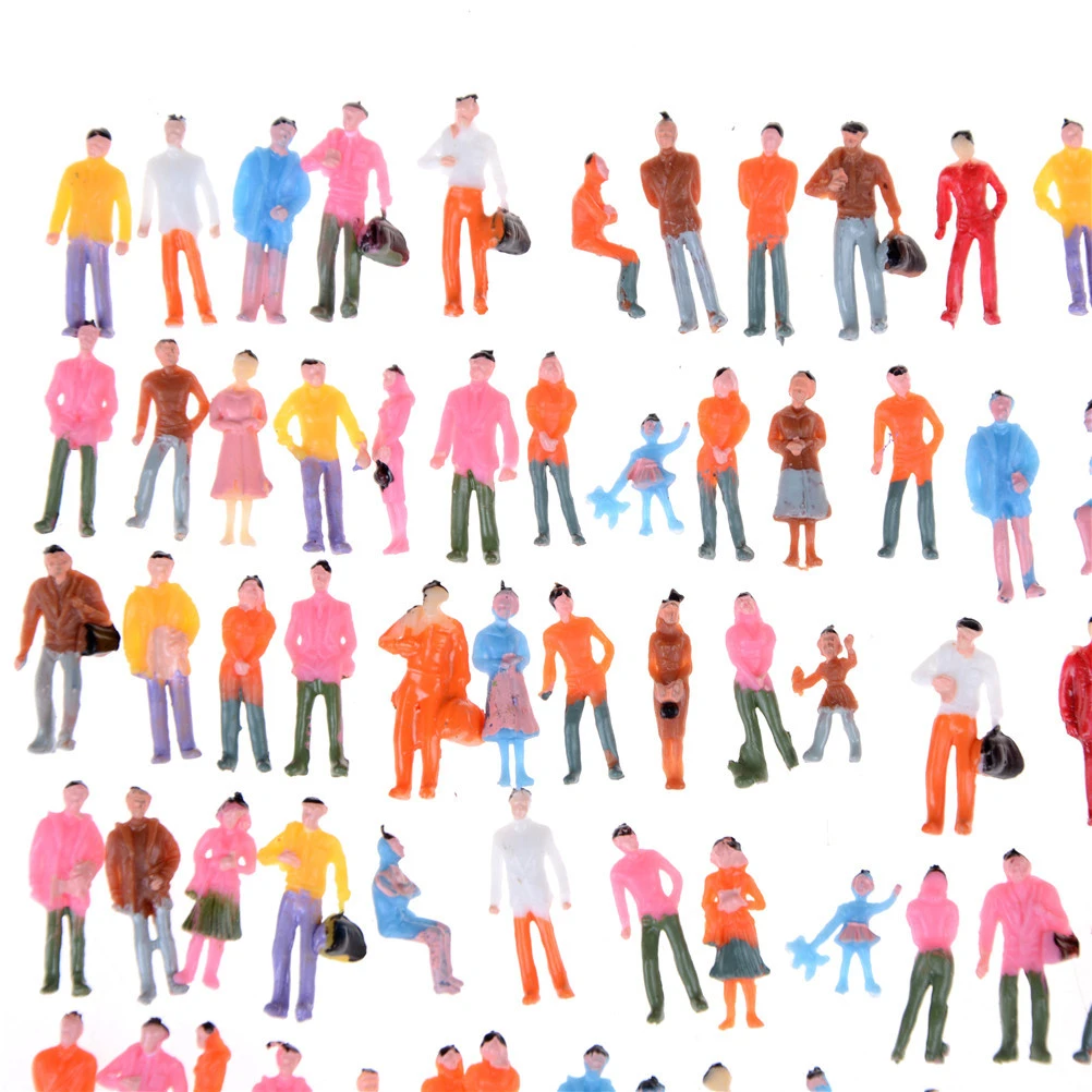 nJiaMe 100pcs Passagier der 1 150 Tiny Menschen Pose Skala Modell Multi Usage Hand Bemalte Figuren Kindertags-Geschenk nJiaMe 100pcs Passagier der 1 150 Tiny Menschen Pose Skala Modell Multi Usage Hand Bemalte Figuren Kindertags-Geschenk