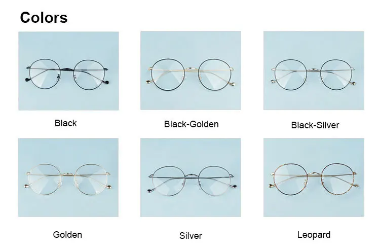 Brightzone модные ультра-легкий металлический сплав очки для Для женщин и Для мужчин близорукость рецепту Rx Оправы для очков круглые очки